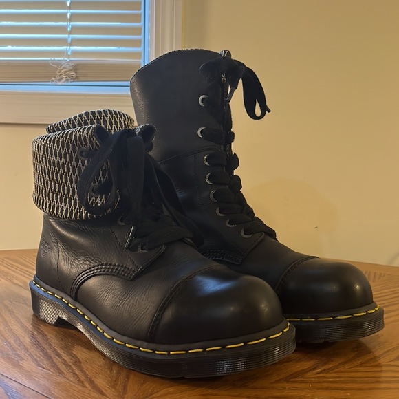 Dr. Martens Shoes - Dr. Martens Leah / Aimilita Steel Toe Industrial Work Boots Women’s Size 10 GUC
